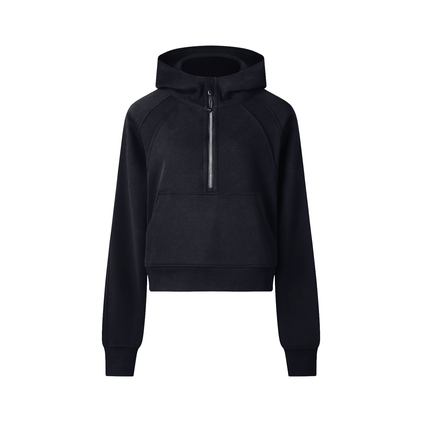 PanicThreads Co. Cropped Half-Zip Hoodie