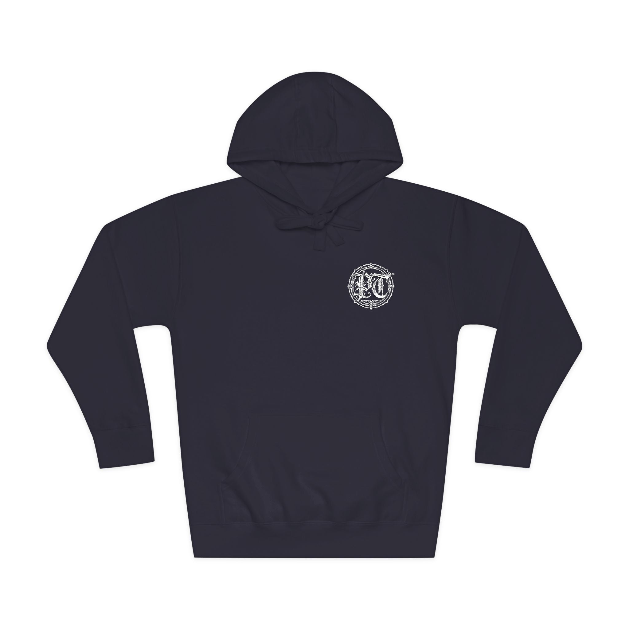 Vintage PanicThreads Hoodie — Small Chest Emblem, Cozy Fleece Pullover
