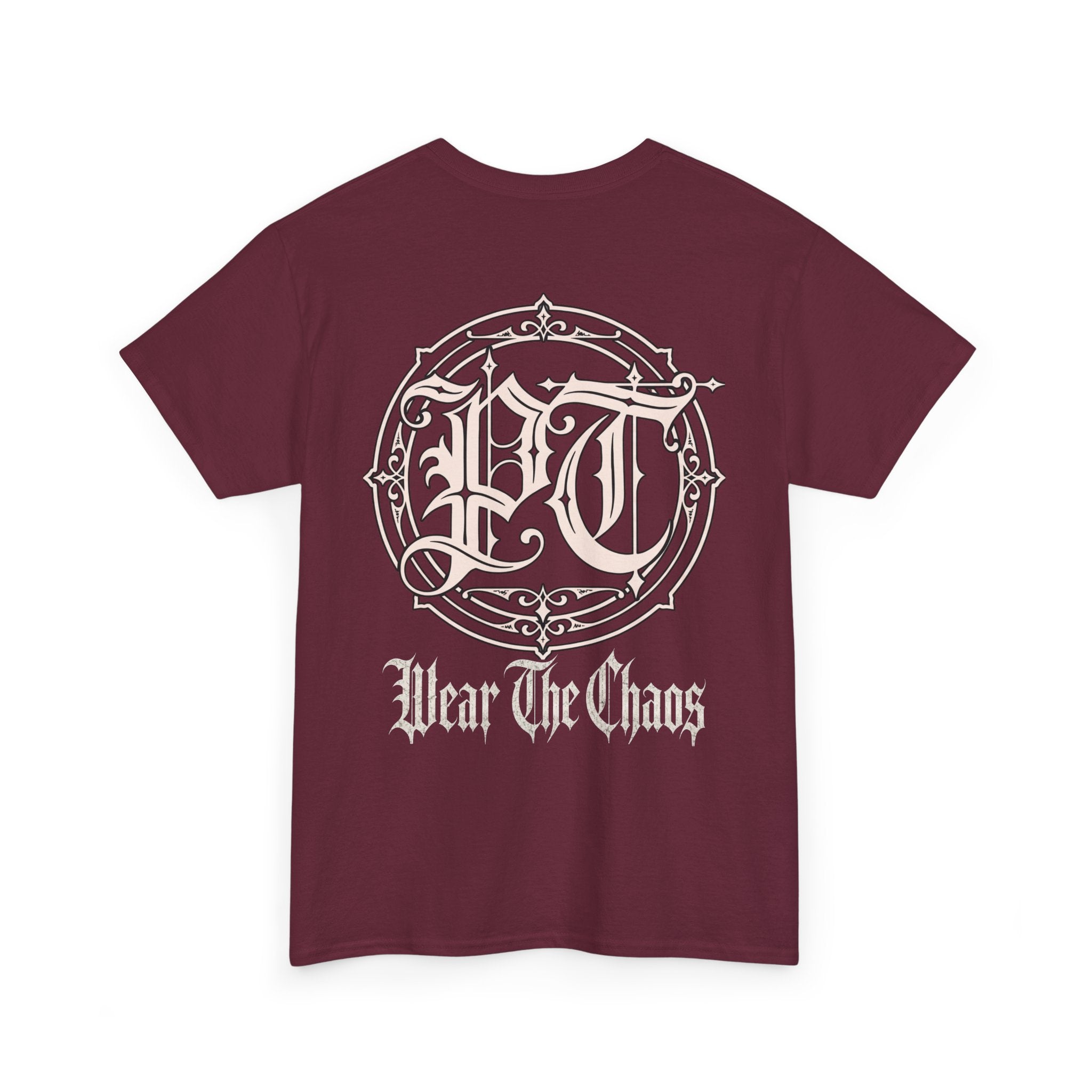 Wear The Chaos Graphic Tee — Gothic Logo Back Print