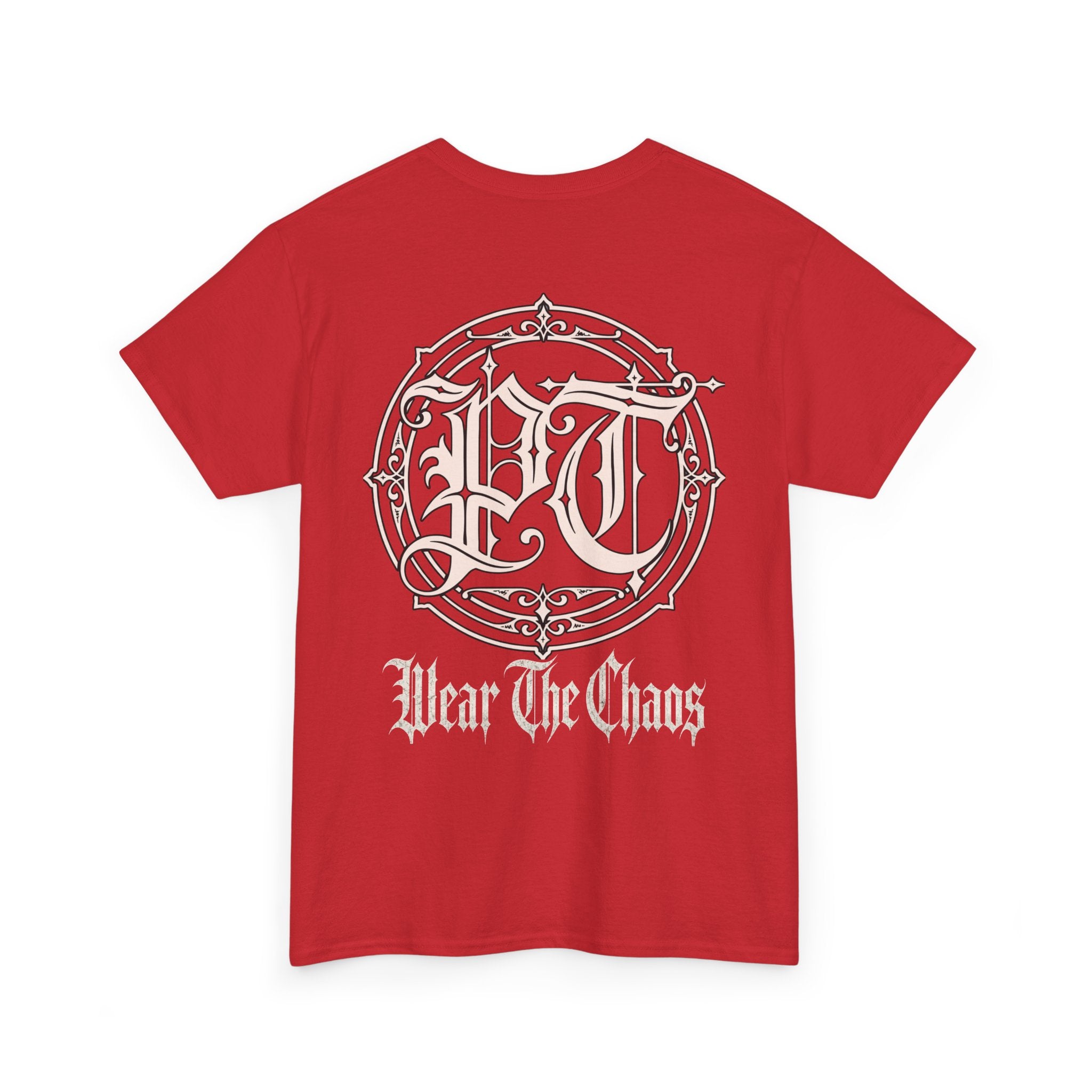 Wear The Chaos Graphic Tee — Gothic Logo Back Print