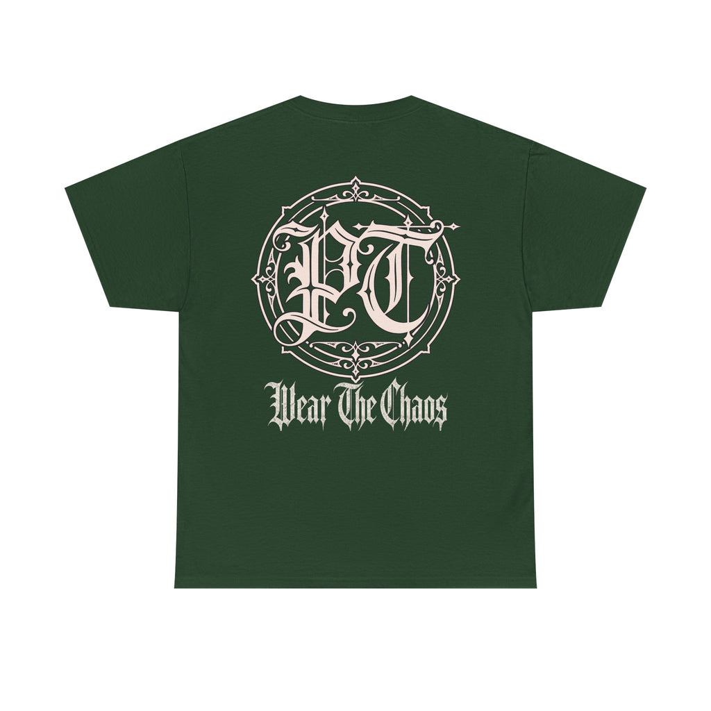 Wear The Chaos Graphic Tee — Gothic Logo Back Print