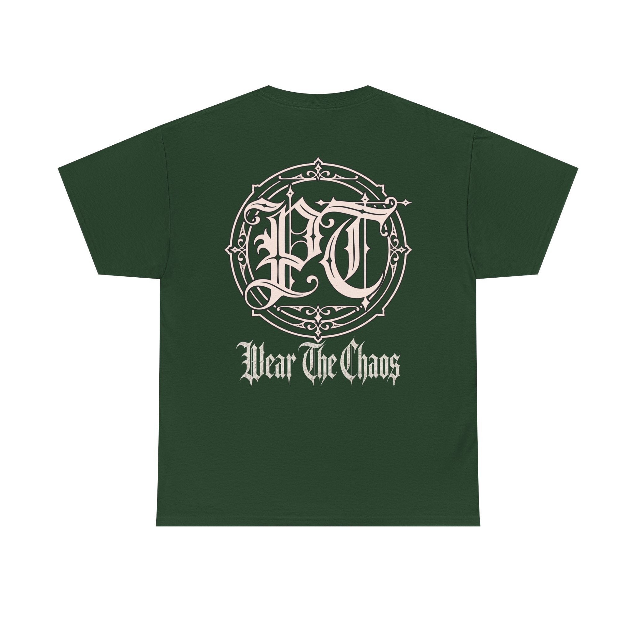 Wear The Chaos Graphic Tee — Gothic Logo Back Print