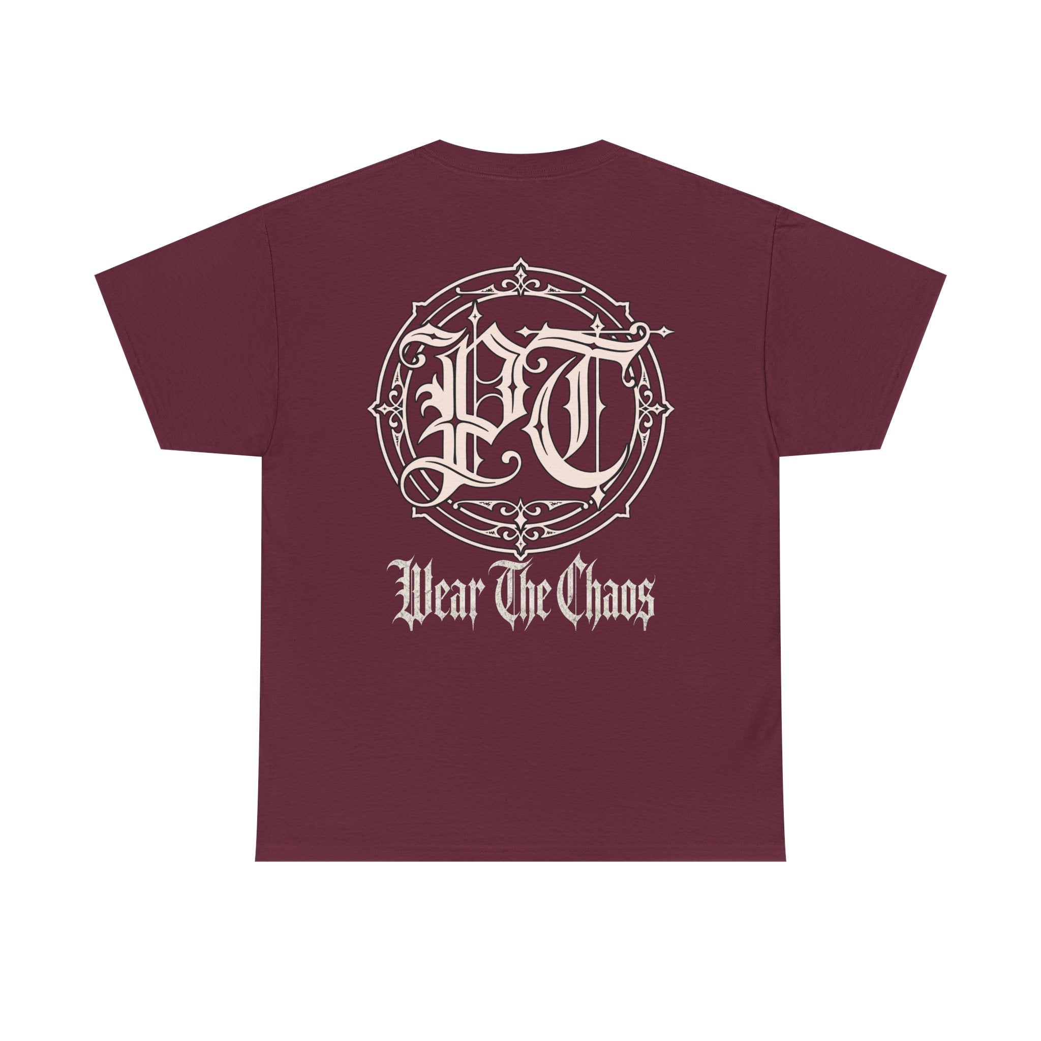 Wear The Chaos Graphic Tee — Gothic Logo Back Print