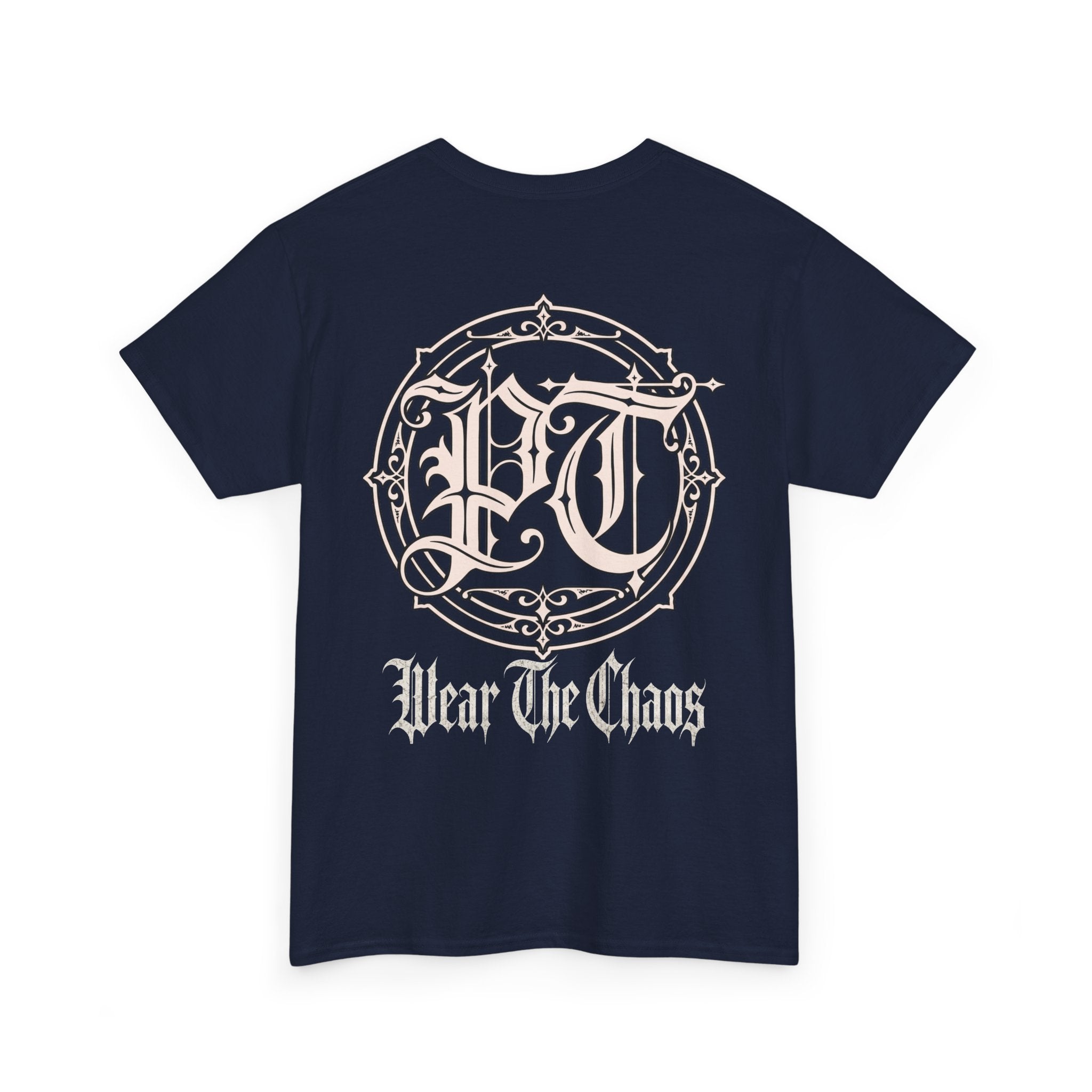 Wear The Chaos Graphic Tee — Gothic Logo Back Print