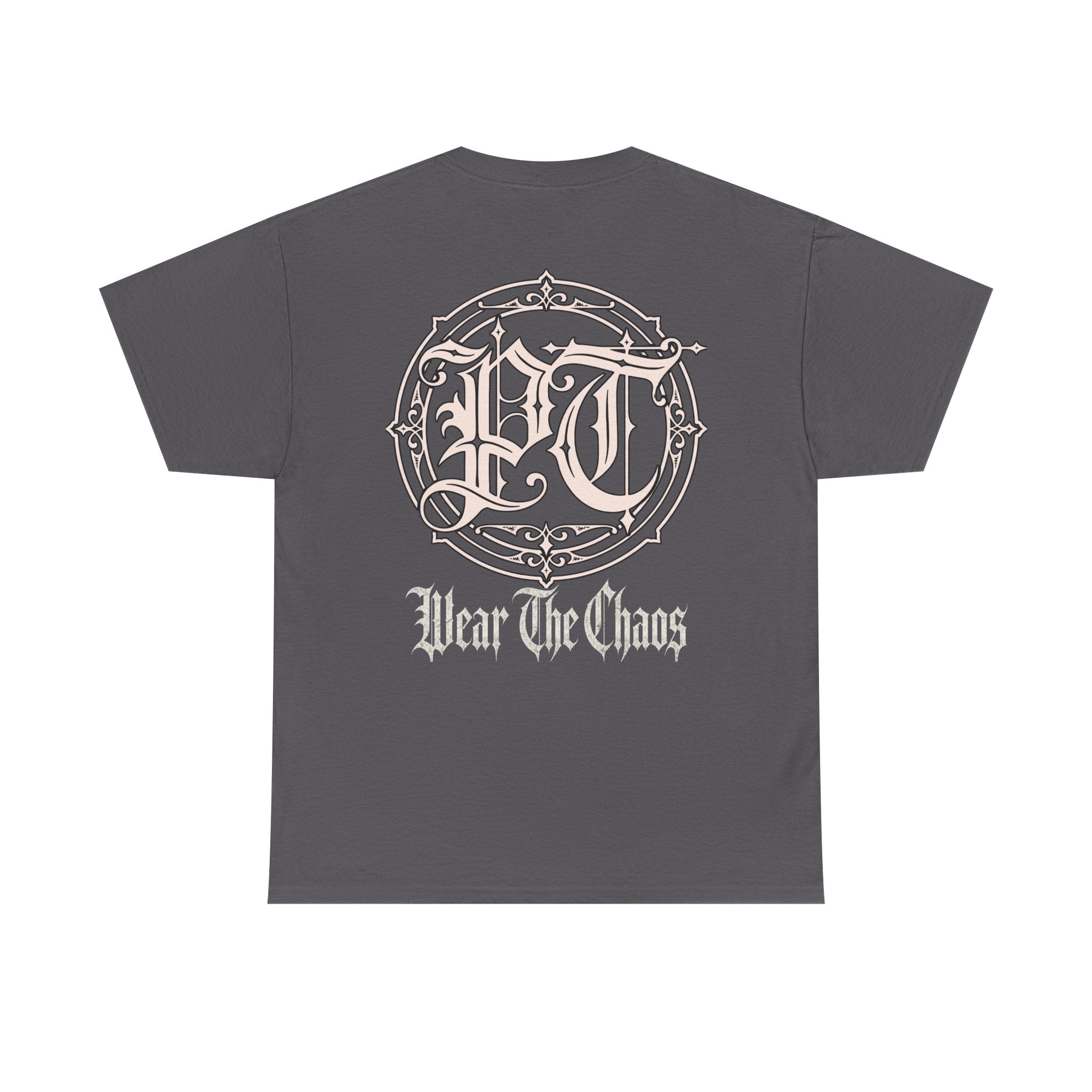 Wear The Chaos Graphic Tee — Gothic Logo Back Print