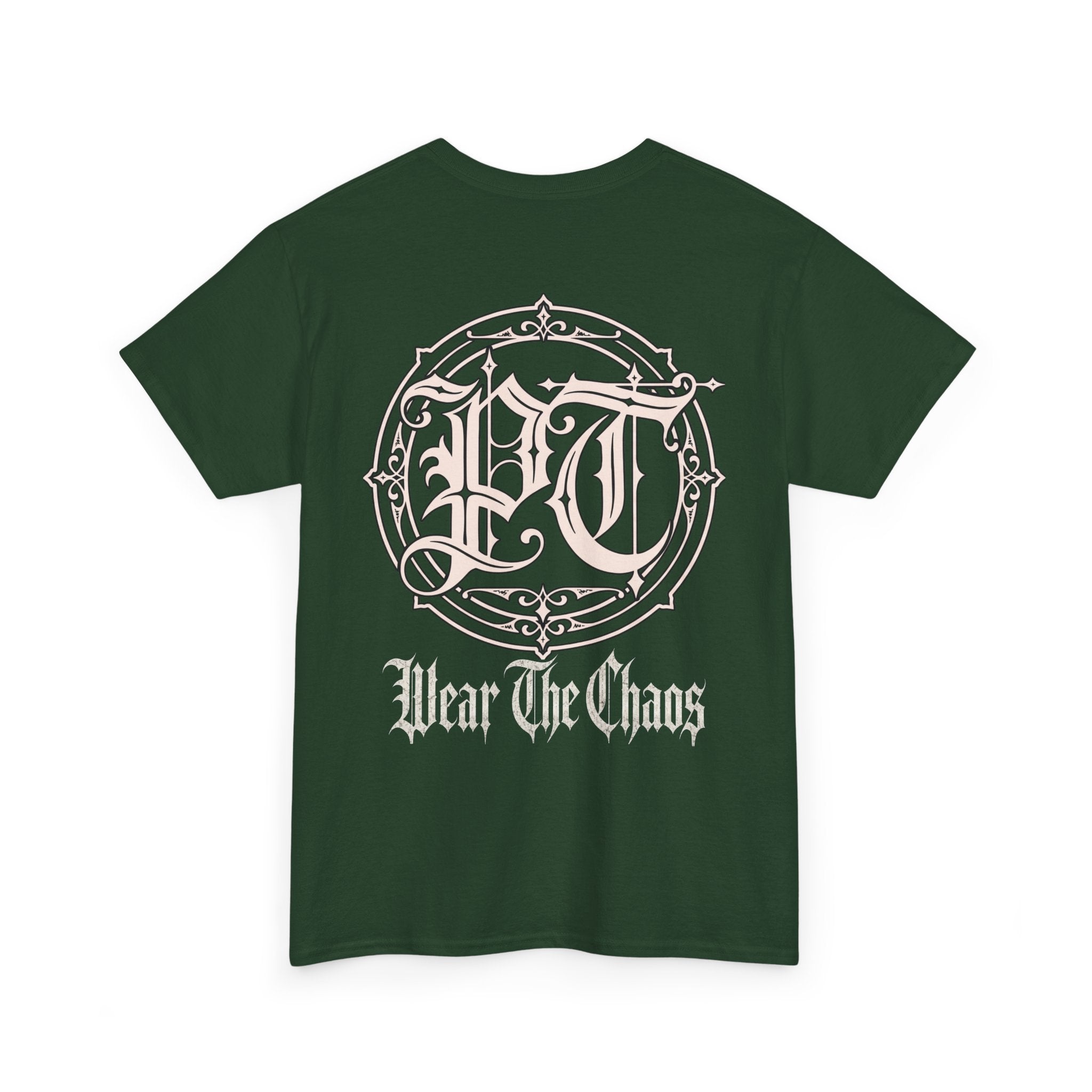 Wear The Chaos Graphic Tee — Gothic Logo Back Print