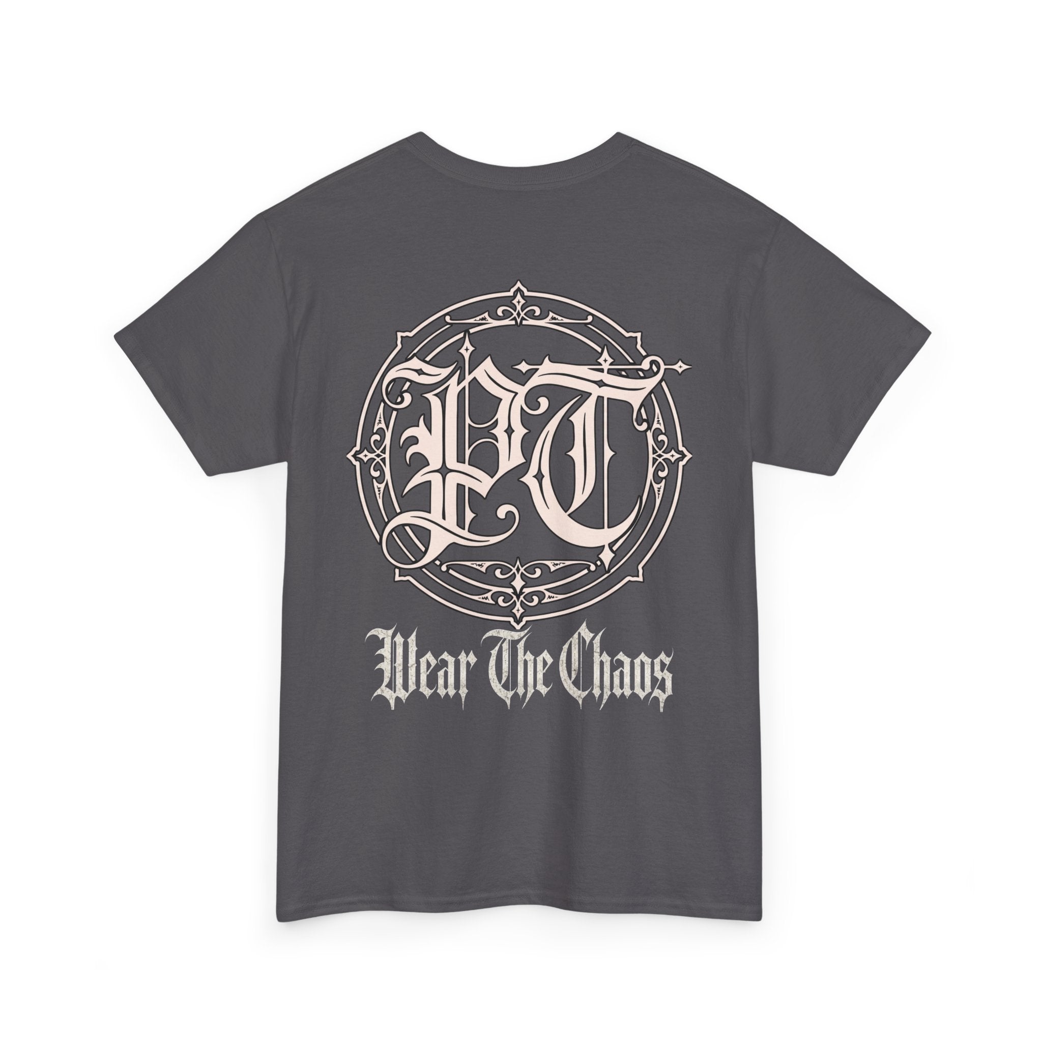 Wear The Chaos Graphic Tee — Gothic Logo Back Print