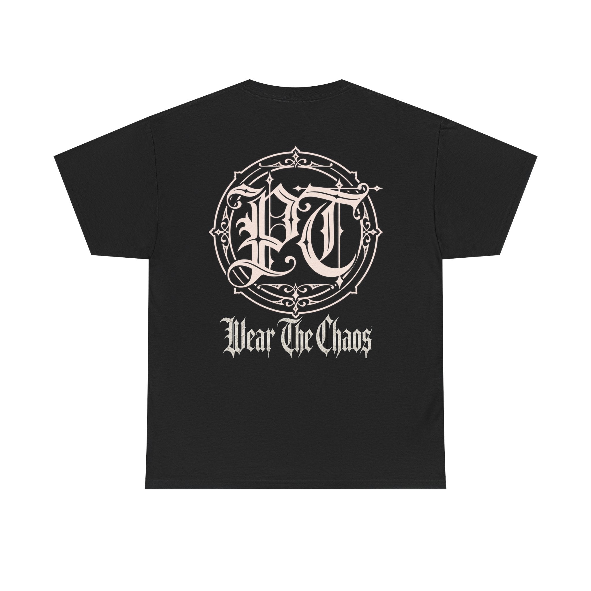 Wear The Chaos Graphic Tee — Gothic Logo Back Print